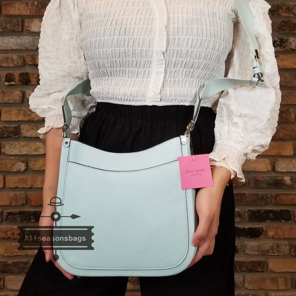 Kate Spade MEDIUM Roulette Messenger Blue Glow - Picture 4 of 9